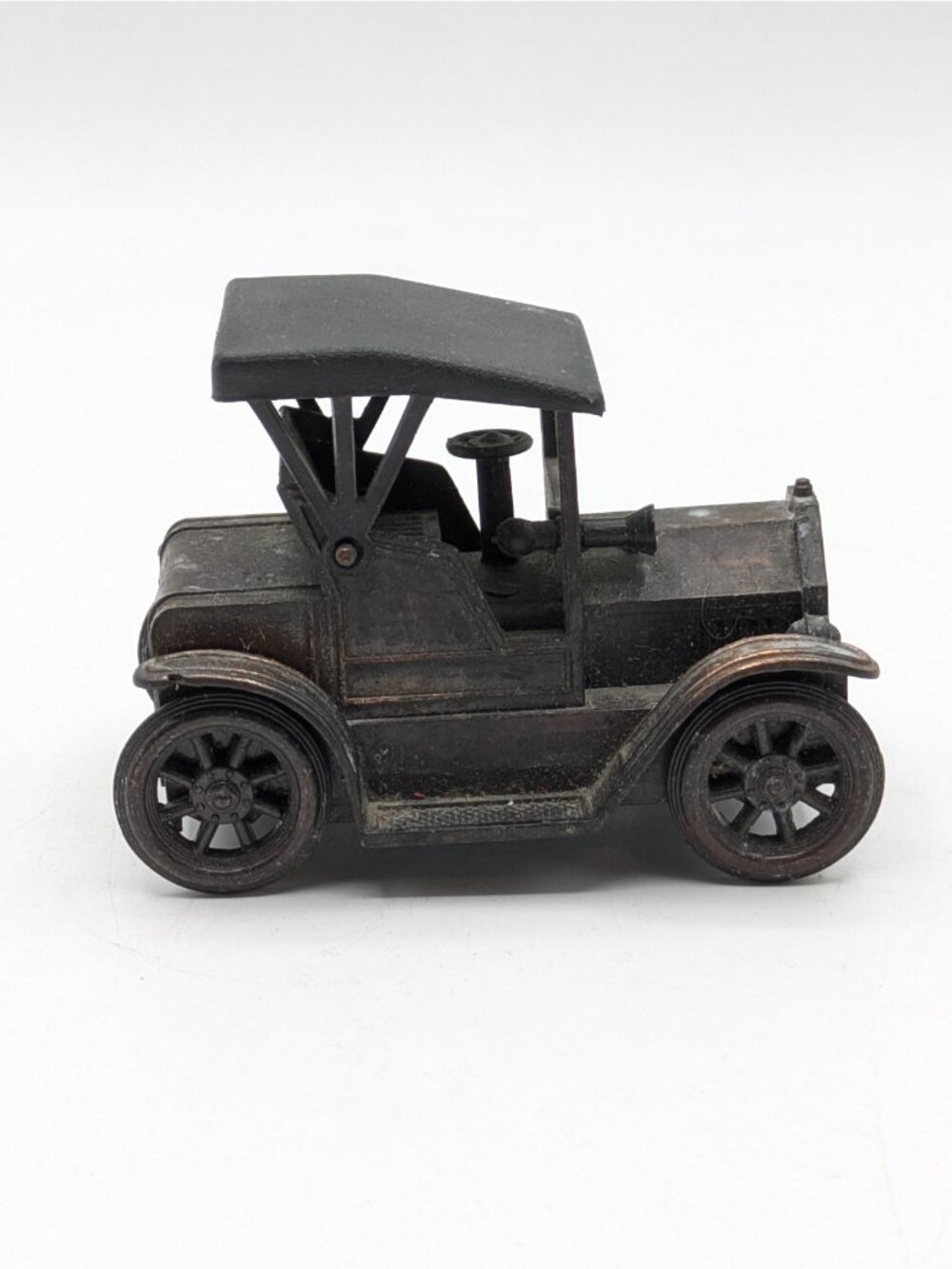Vintage Die Cast Mini Model T Ford 1917 Car Brass Pencil Sharpener Hong Kong
